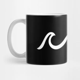 Wave Swirls - Minimal Outline of Ocean Mug